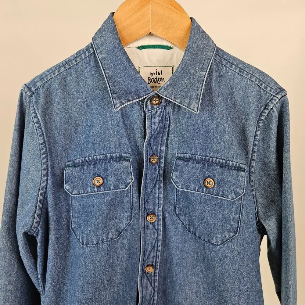 Boy's Shirt Bundle | Ralph Lauren | Mini Boden | Hanna Mickey‎ PJs | Size 8